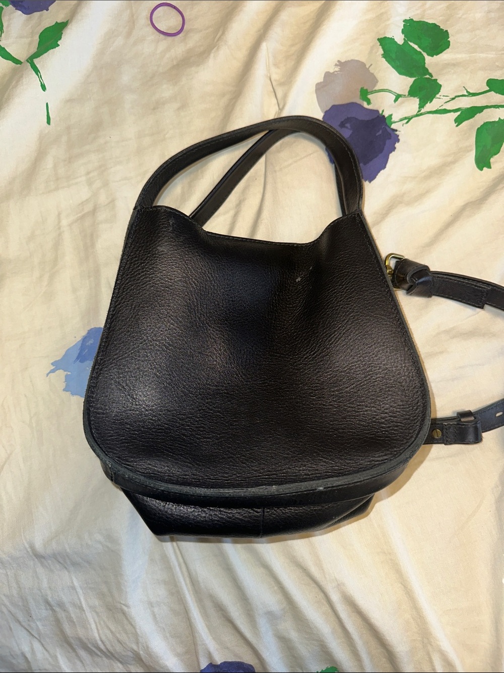 Madewell Black Leather Shoulder Bag